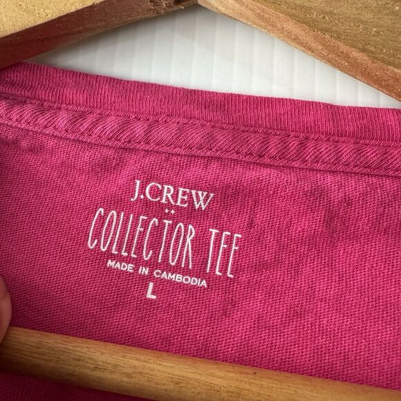 J. Crew Factory Women's "Flamingo w Pineapple" Collector's T Shirt Pink Sz L - Picture 3 of 12